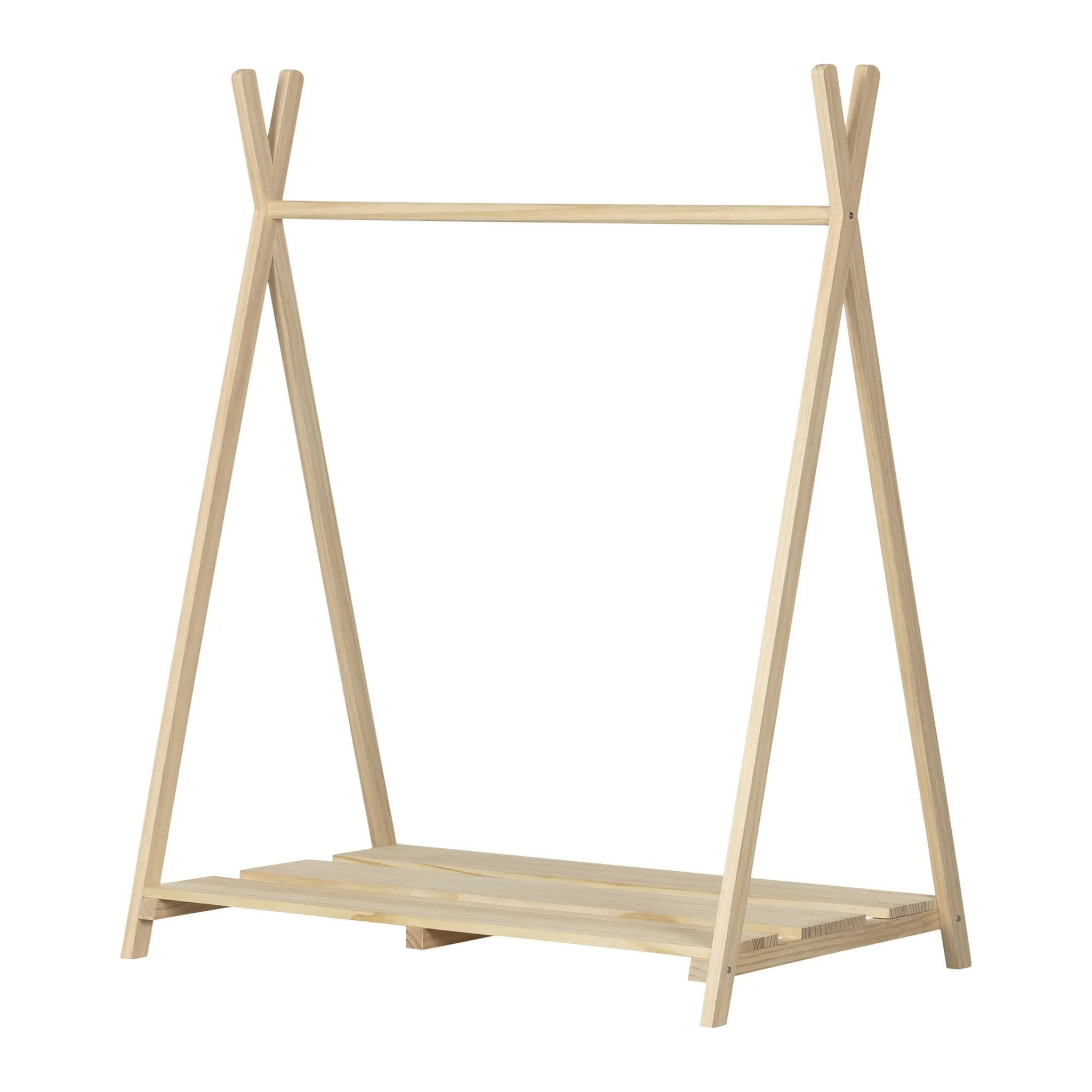 South Shore Garde-robe Ouverte Scandinave pour Enfants Sweedi - Pin Naturel