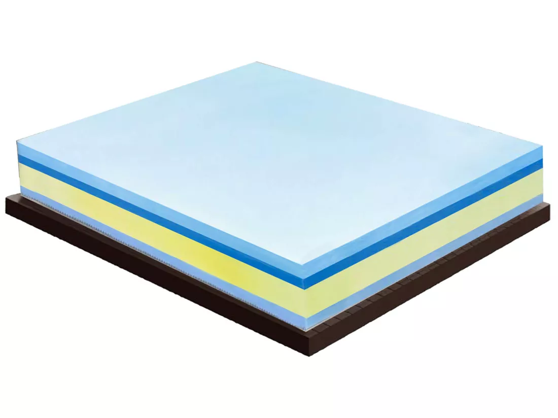 Matelas mémoire de forme - Haut 25 cm – mémoire 5 cm - Housse amovible 120x190 cm