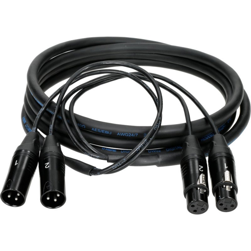 Klotz SUC02-X3L universele multikabel 2 channel 3p XLR F/M 7.5 meter