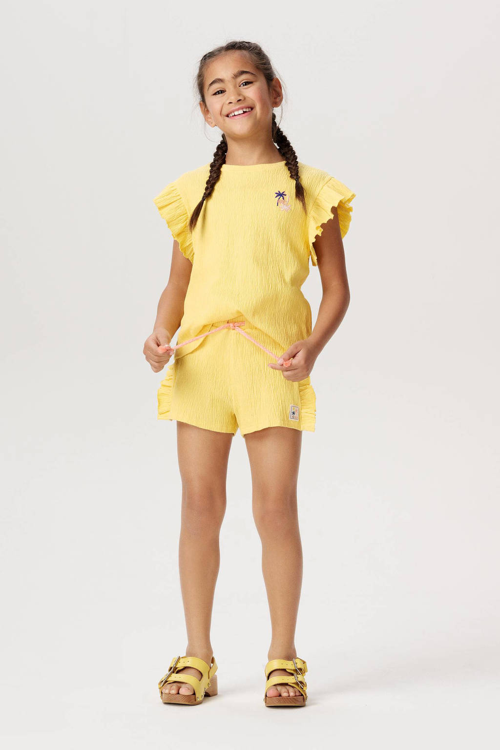 Noppies T-shirt met printopdruk geel
