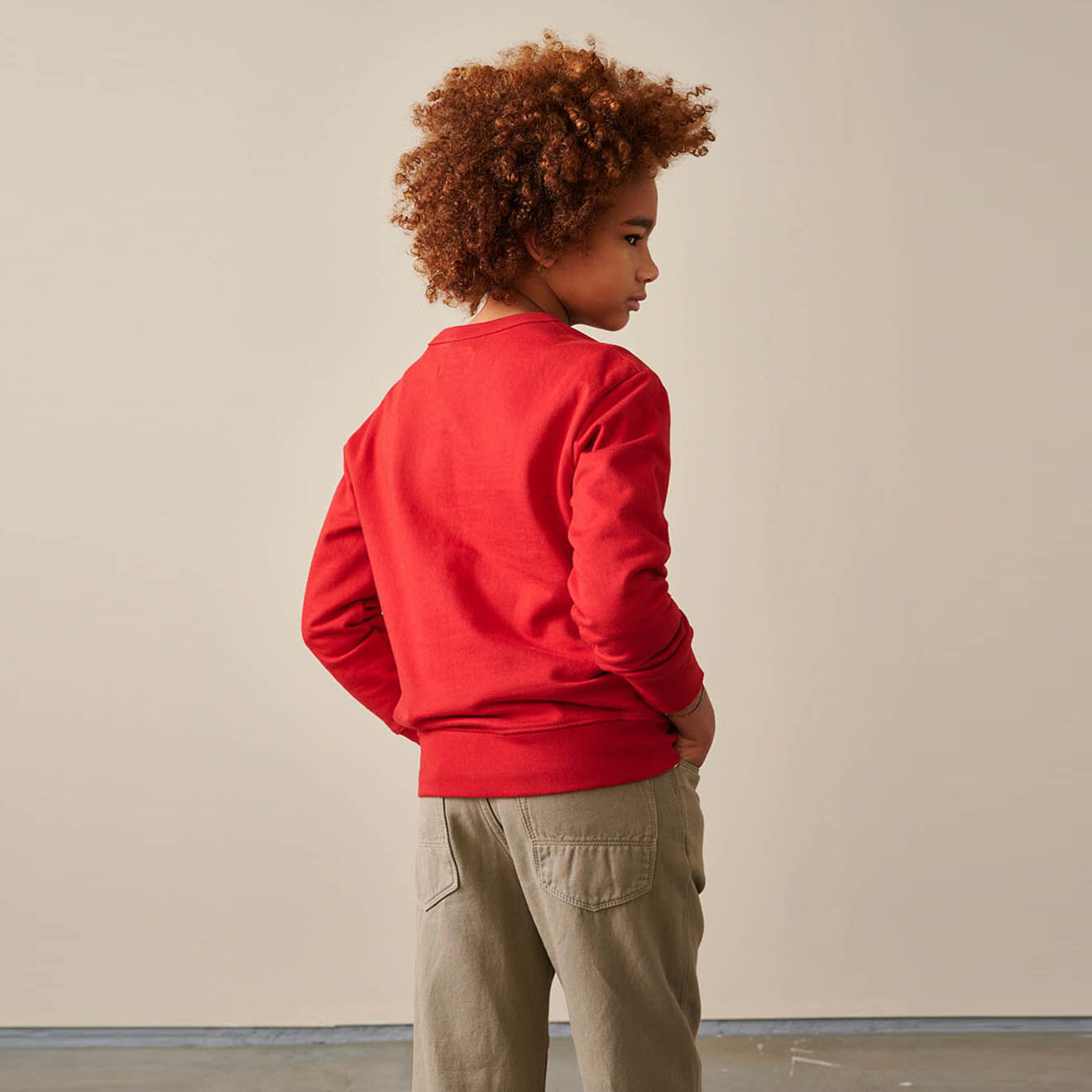 Bellerose Sweat Binch en Coton organique rouge
