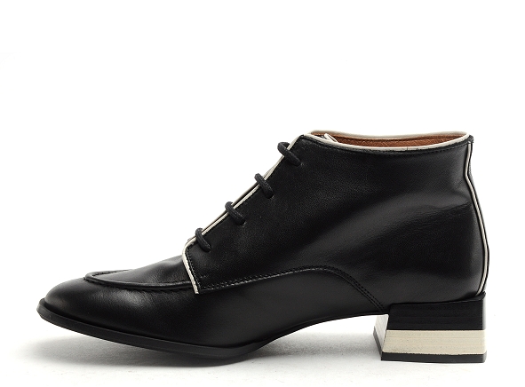 Nemonic boots bottine plates femme 2344 noir