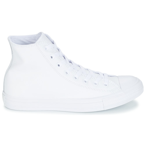 Converse - CHUCK TAYLOR ALL STAR LEATHER HI - Blanc