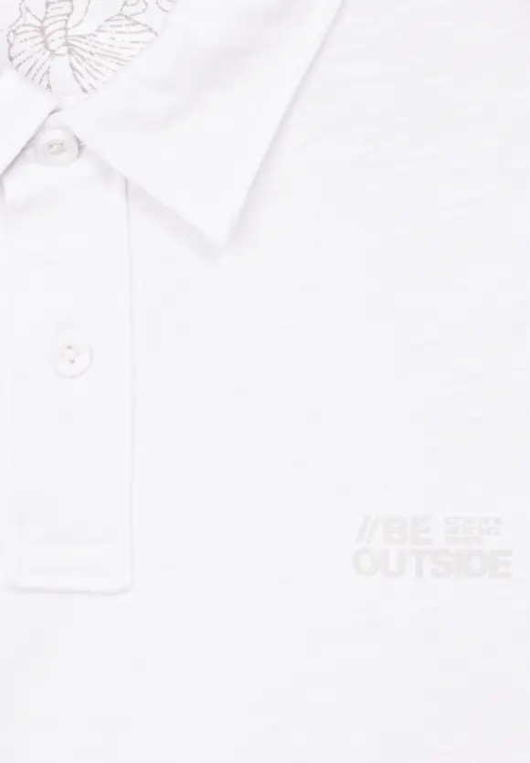 Slub Jersey Poloshirt - White