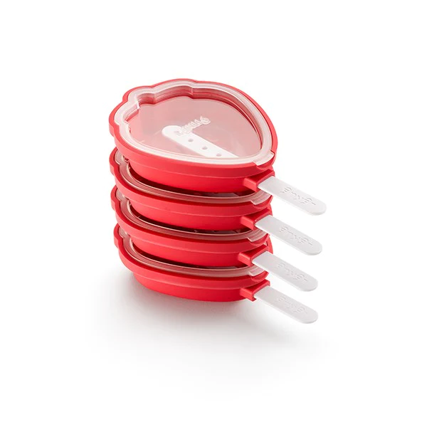 4 moules à glace fraise empilables Lékué