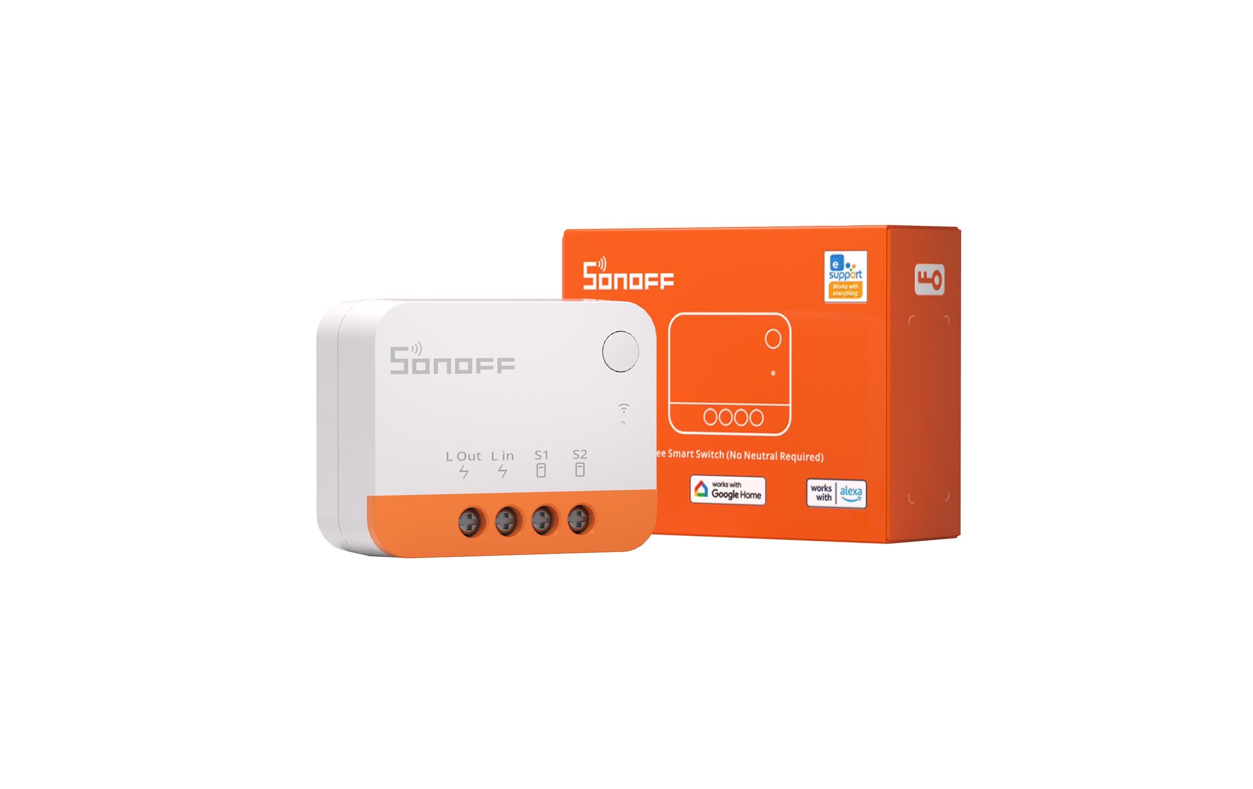 ZigBee-Lichtaktor ZBMINIL2 1-fach 230 V 6 A 300 WDrahtloser Zigbee Schalter zur Gerätesteuerung