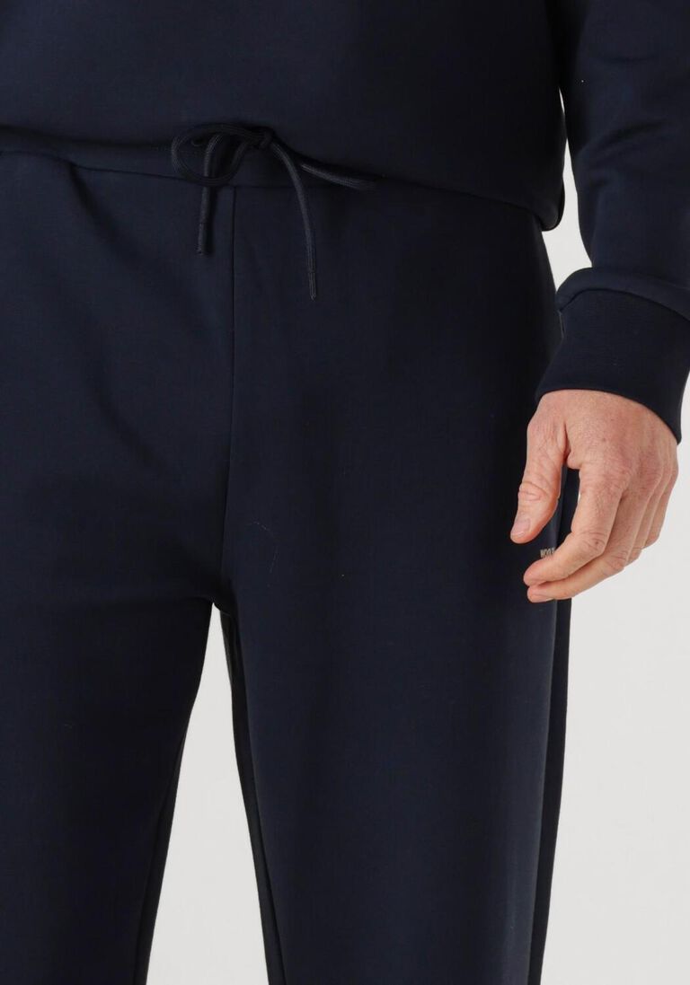 donkerblauwe woolrich joggingbroek logo interlock sweatpant