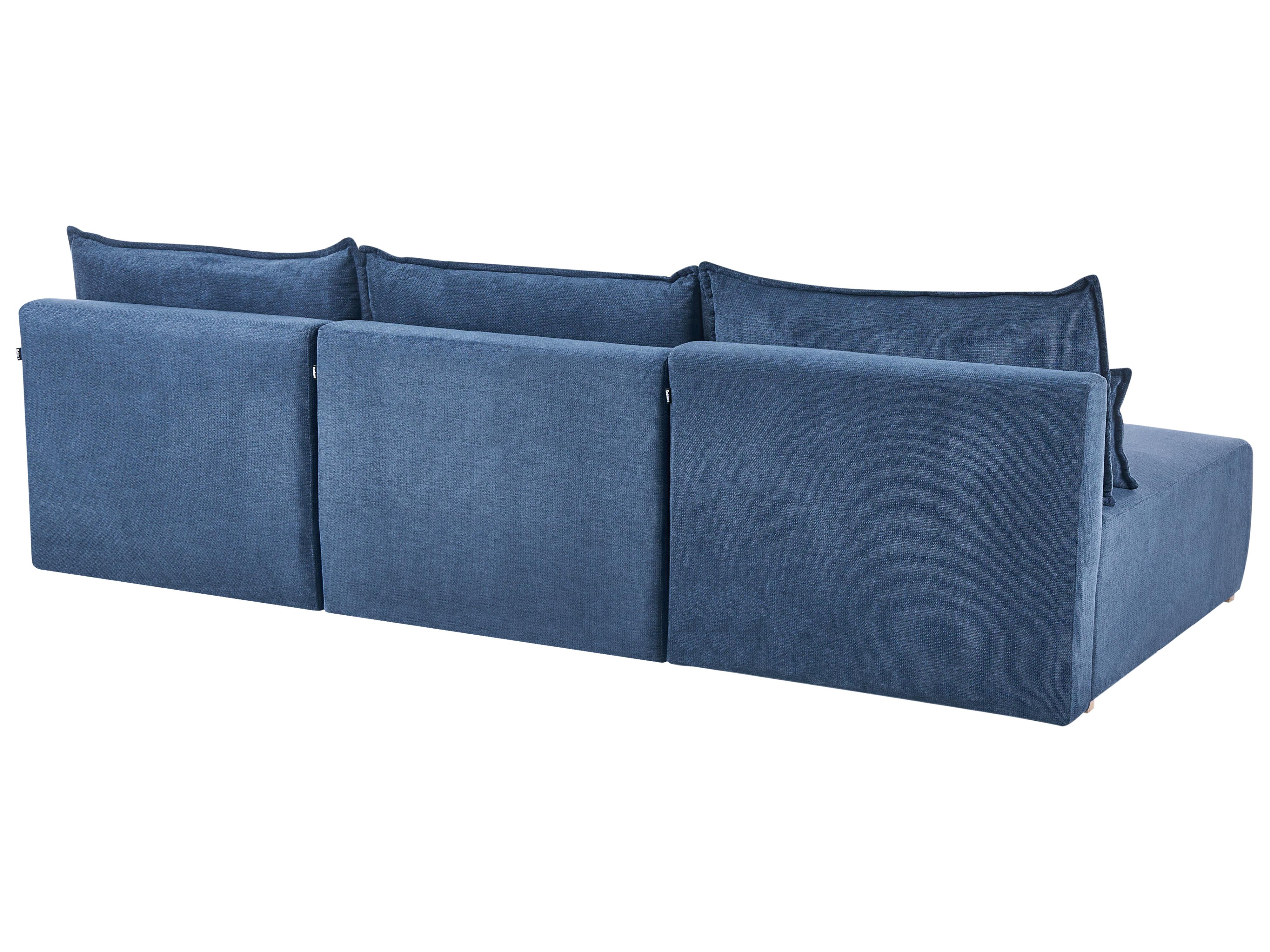 Modulaire U-vormige bank NERBO Stof Blauw