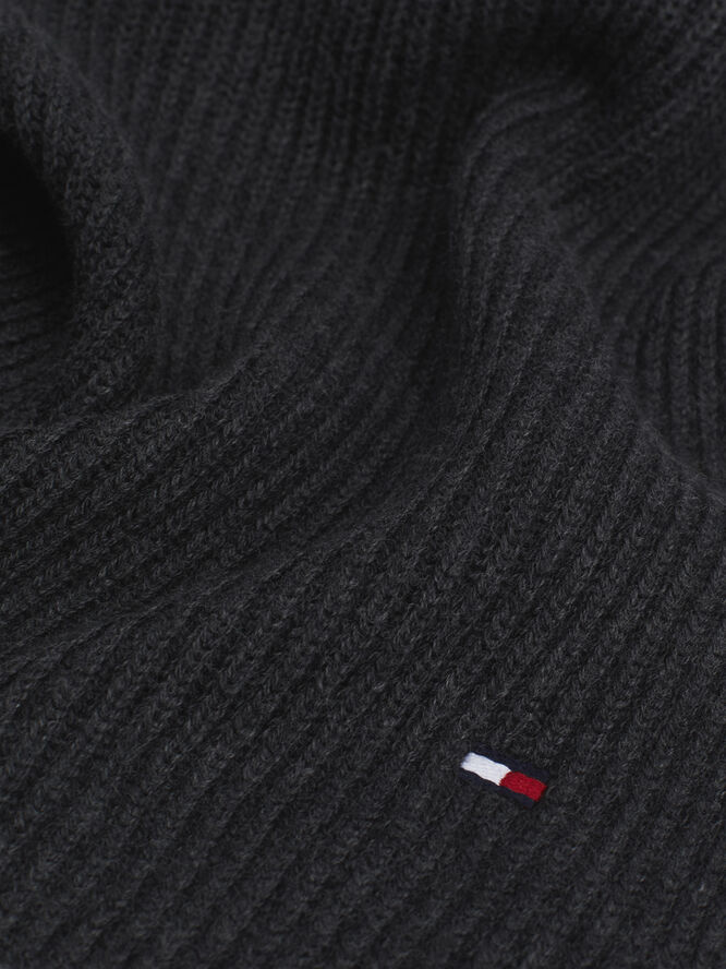 Tommy Hilfiger TH FLAG PIMA COTTON CASH SCARF Charcoal gray
