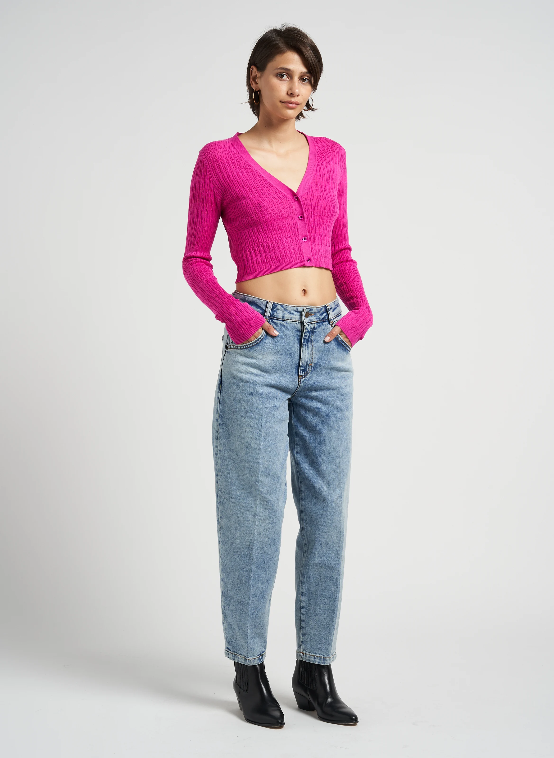 FLICORNO - Jean droit taille normale | Bleu