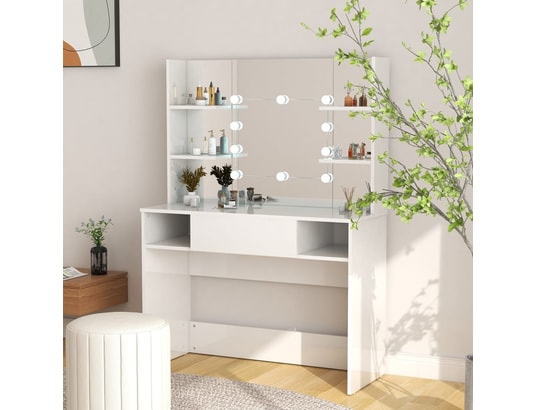 VIDAXL - Table de maquillage avec éclairage led 100x40x135 cm mdf