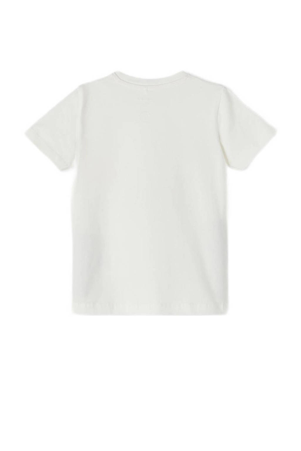 NAME IT T-shirt NMMPFREDDI met printopdruk wit