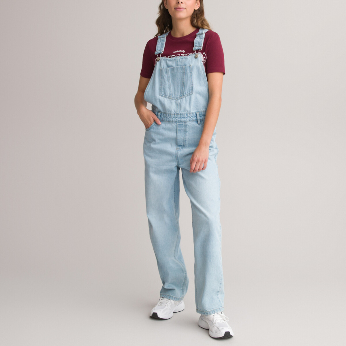 COLEÇÃO LA REDOUTE<br>Macacão jeans, branco