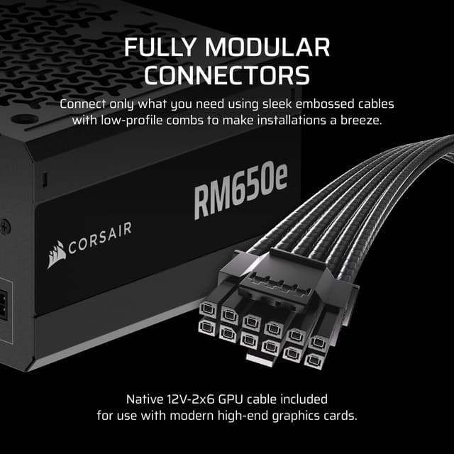 Corsair RM650e strømforsyning