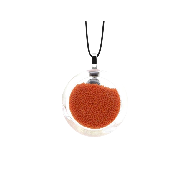 Pendentif en verre soufflé - Cachou Mini Billes