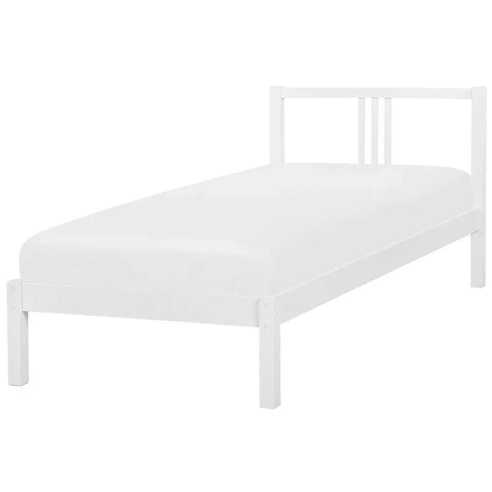 VANNES - Eenpersoonsbed - Wit - 90 x 200 cm - Dennenhout