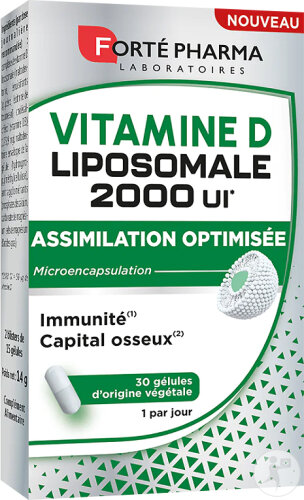 Forté Pharma Vitamine D Liposomale 2000UI 30 Gélules