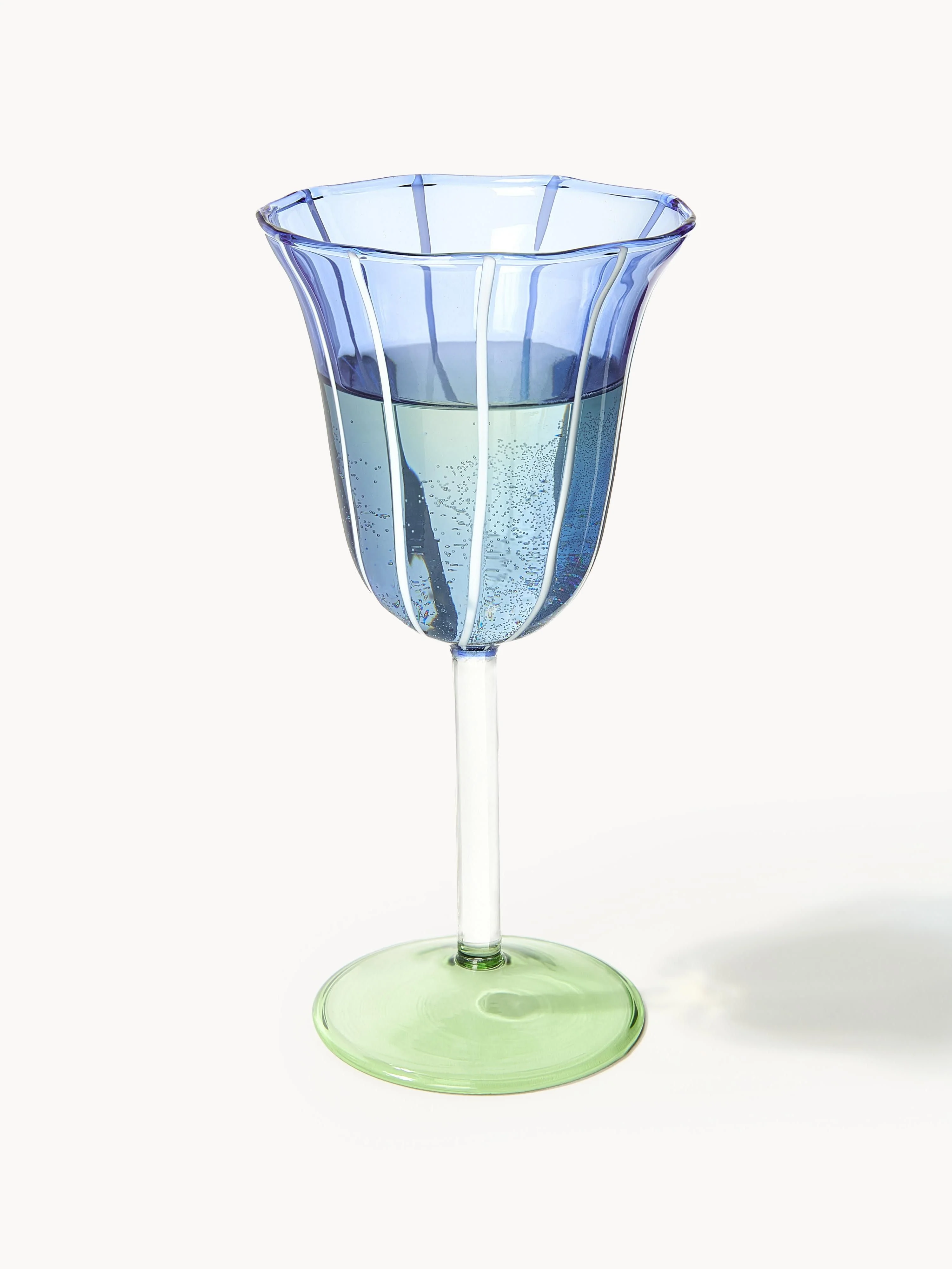 Handgemaakte wijnglazen Eve van borosilicaatglas, 2-delig