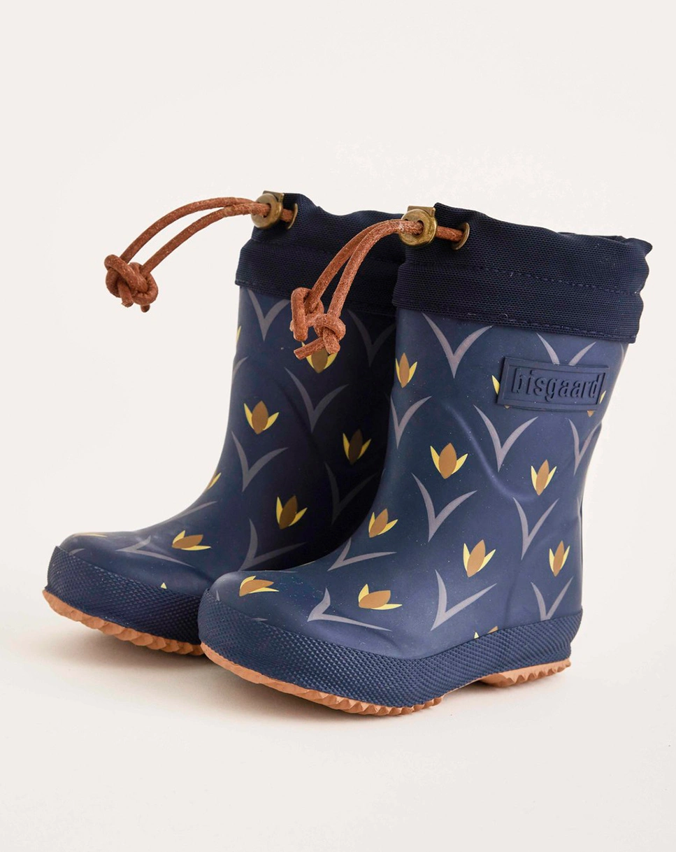 Thermo-Gummistiefel TULIP FLOWER in blau