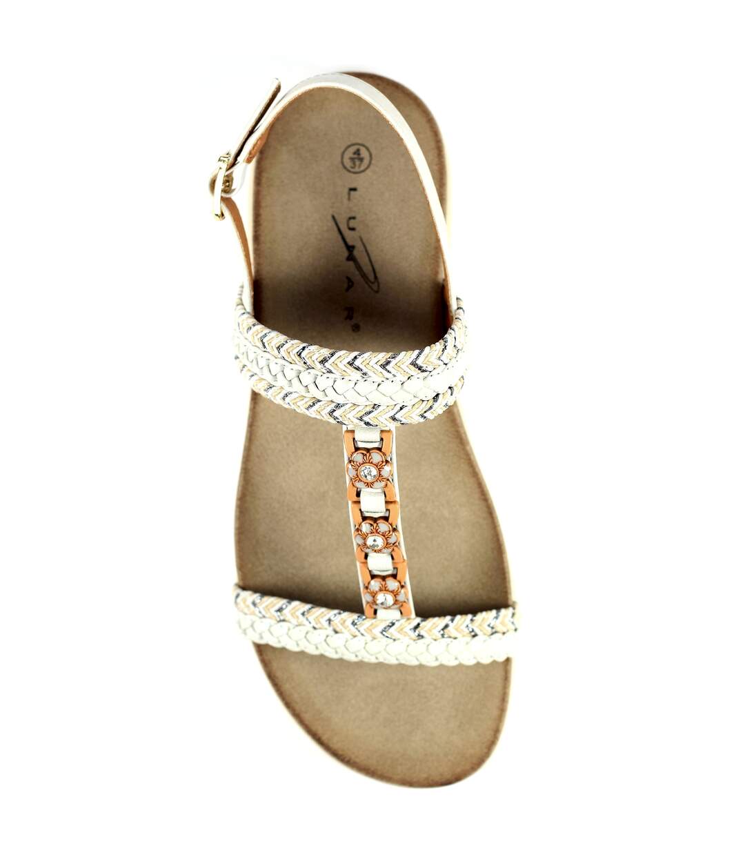 Lunar - Sandales SIDCUP - Femme (Blanc) - UTGS506