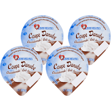 Neuburger Coupe Danube Chocoladesmaak 4 x 200 g