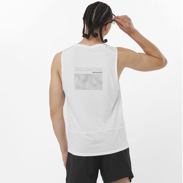 Débardeur trail SALOMON CROSS RUN TANK GFX M