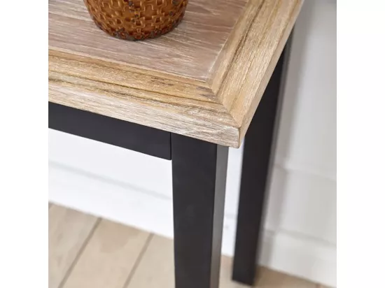 Console en acajou massif et teck 120 cm