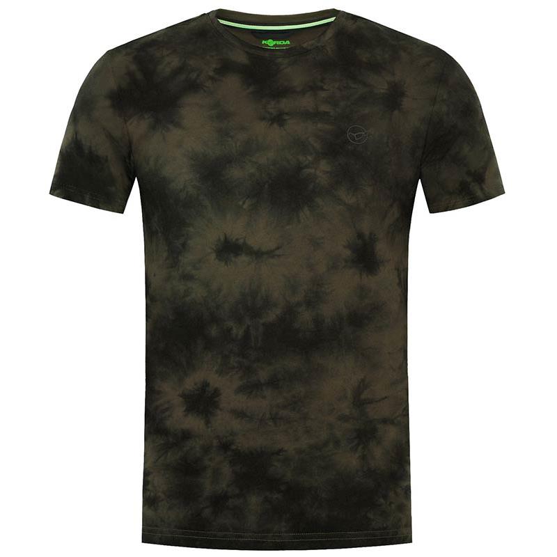 Tee Shirt Manches Courtes Homme Korda Tie Dye - Dark Olive