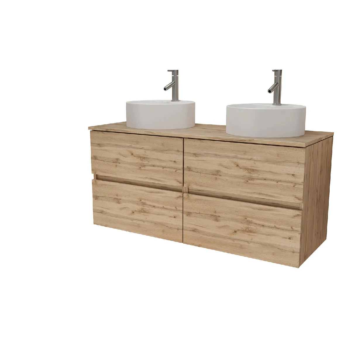 AURLANE TIMBER - Meuble salle de bain 120 cm