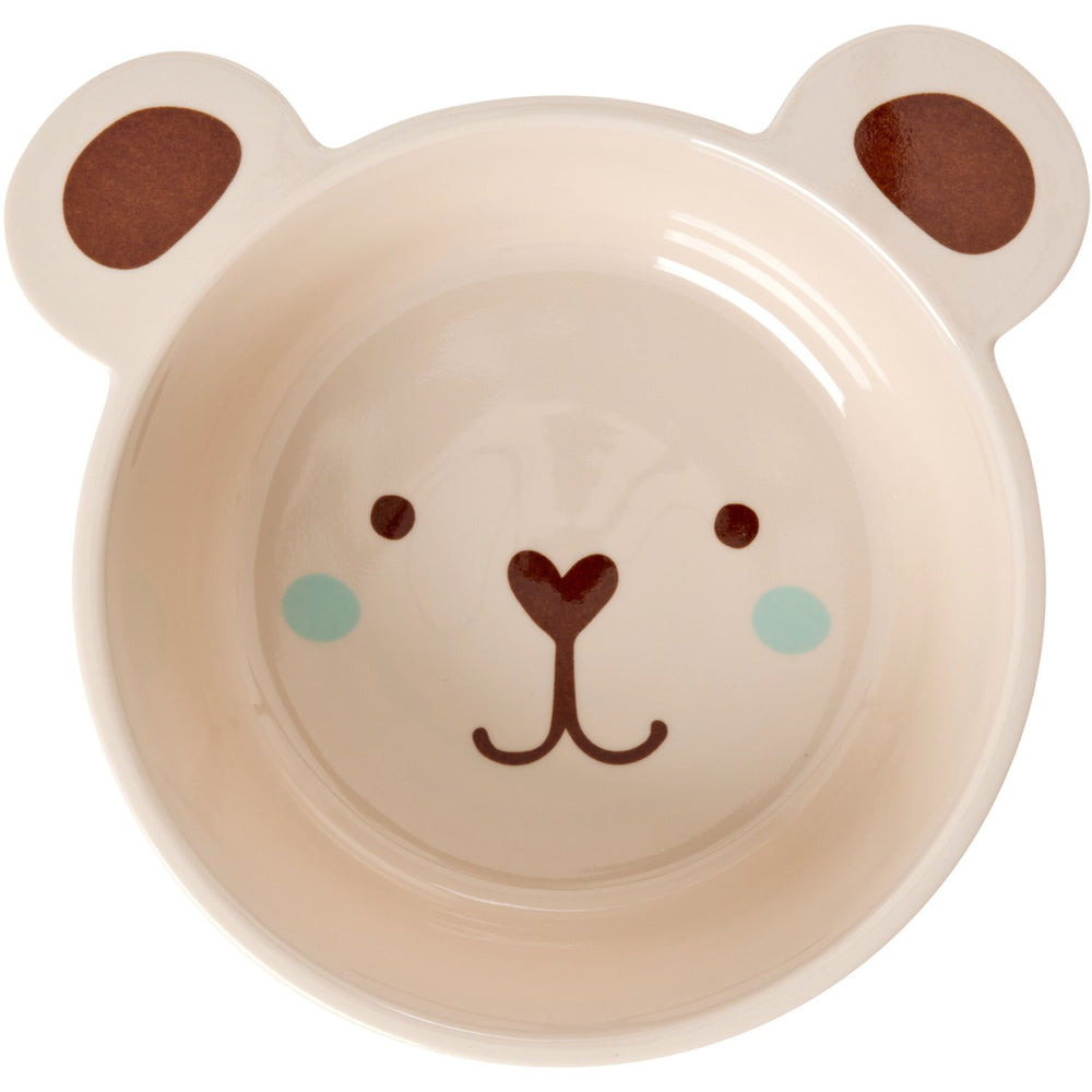 Køb Rice Melamine Skål Med Bjørn Shape - Brown - 500 Ml
