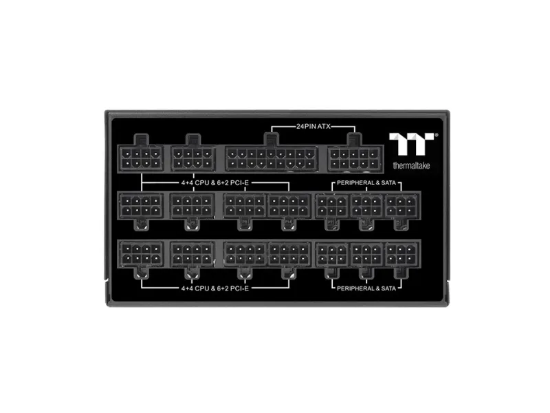 Thermaltake ToughPower PF1 - Strømforsyning (intern) - 80 PLUS Titanium - aktiv PFC
