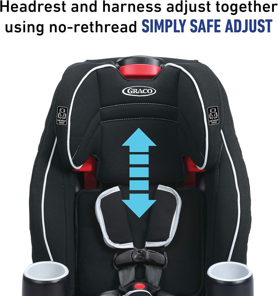 Graco Atlas 65 2-in-1 Harness Booster Car Seat, Glacier