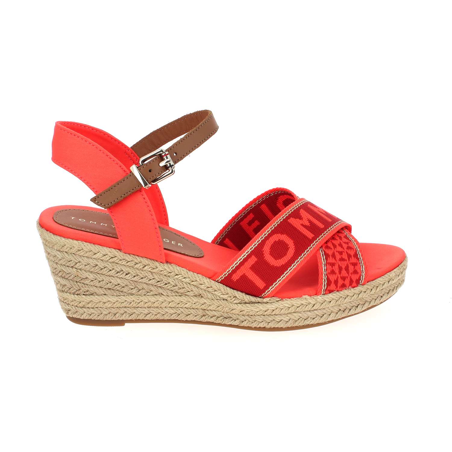 Sandales femme TOMMY HILFIGER TOMMY WEBBING LOW WEDGE SANDAL