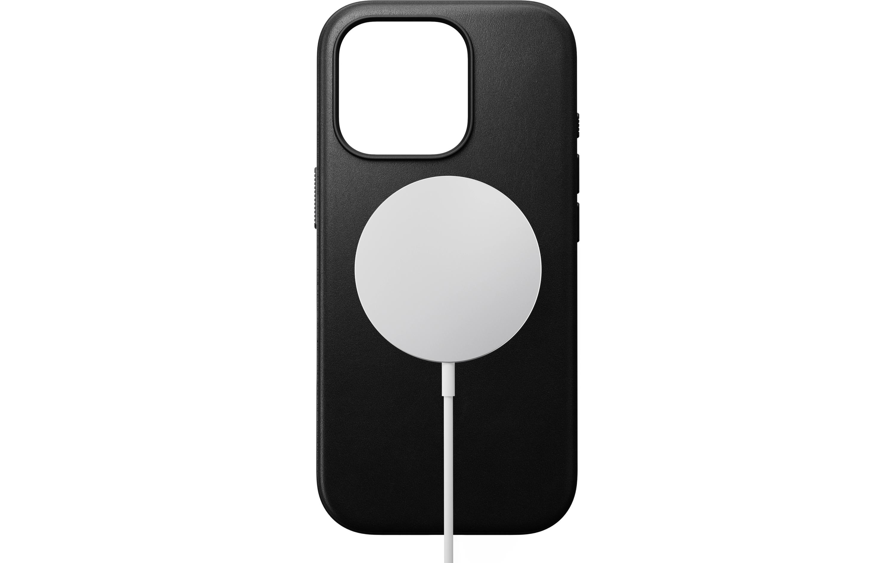 Back Cover Modern Leather iPhone 16 Pro SchwarzModerne Schutzhülle aus Leder für das Apple iPhone 16 Pro
