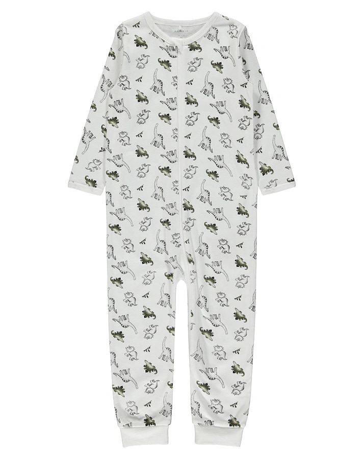 Schlafstrampler NBFNIGHTSUIT – DINO 2er-Pack in grün/weiß