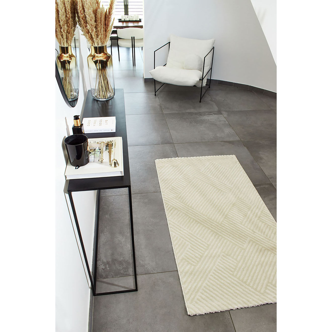 Nazar Rugs Tapis Bianca 160 crème - 120x160 cm