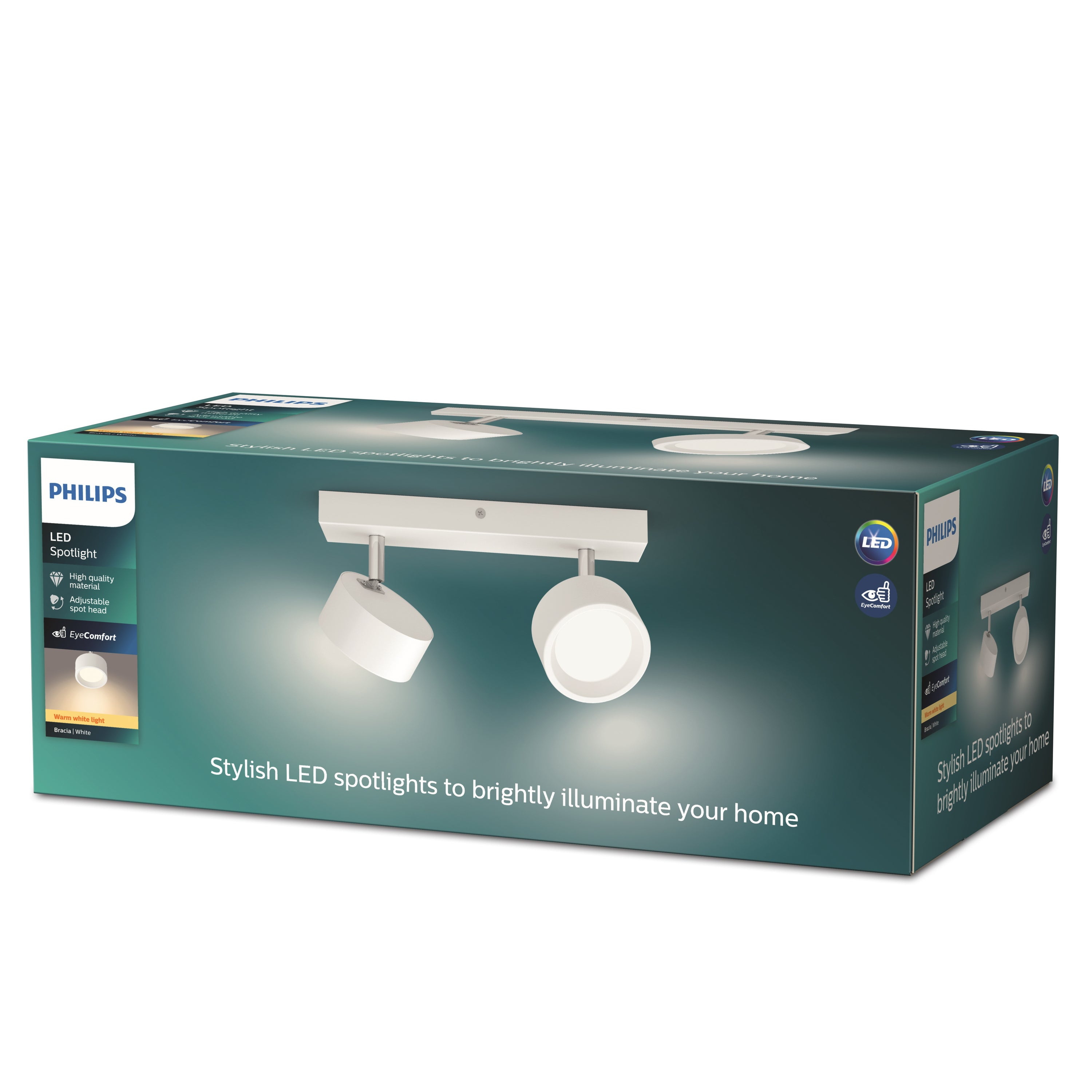 Philips Bracia bar Wit 27K 2x5.5W 27K