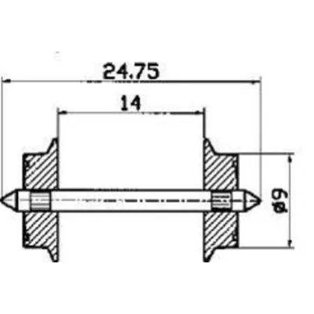 Roco 40195 - Wechselstromradsatz, Spur H0
