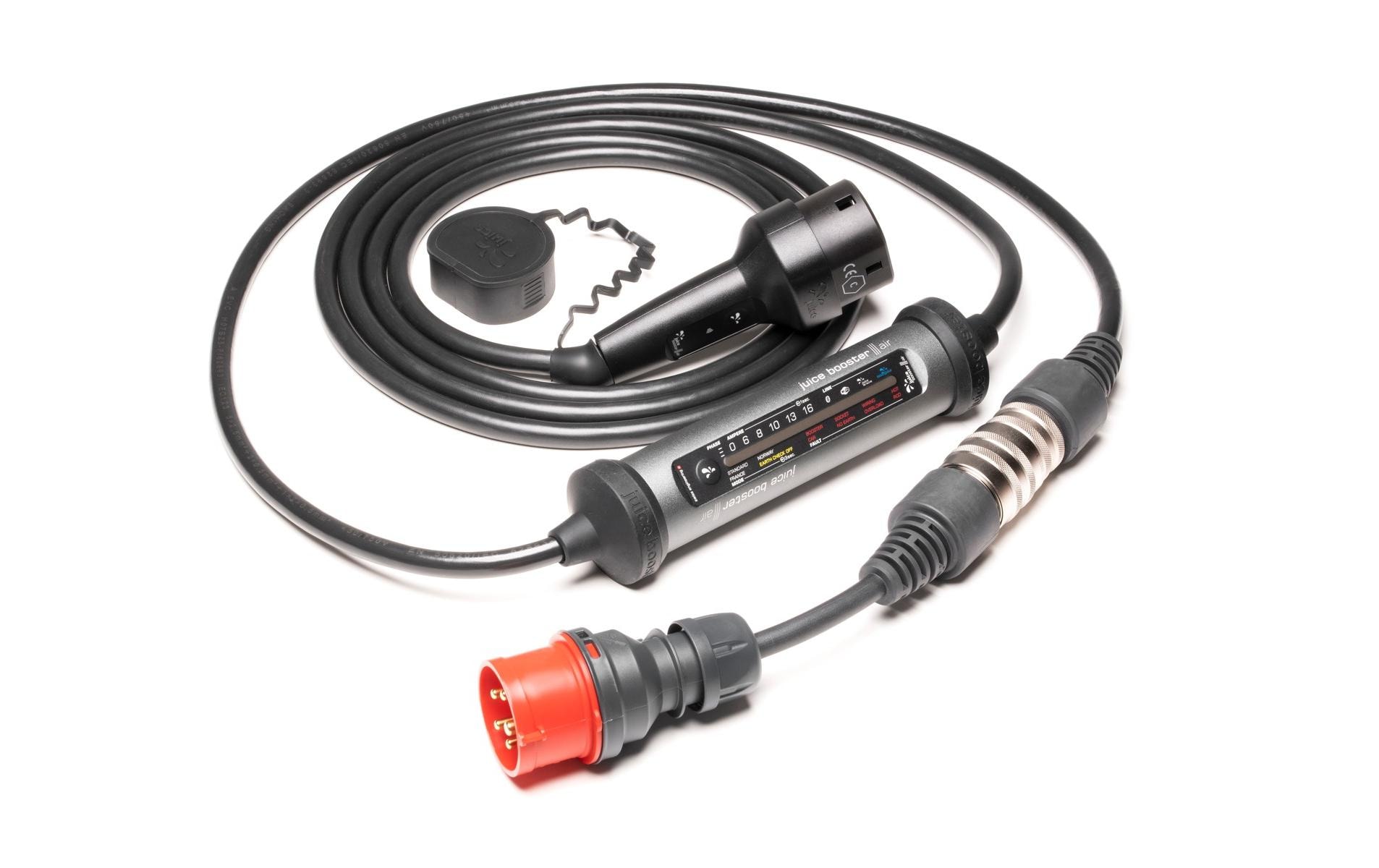 Mobile Ladestation JUICE BOOSTER 3 air Swiss Traveller Set<br>Die smarte Ladelösung für Elektrofahrzeuge für zuhause oder unterwegs
