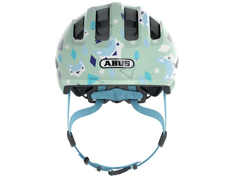 Abus Helm Smiley 3.0 Green Nordic Shiny, S Fahrradhelm für Kinder
