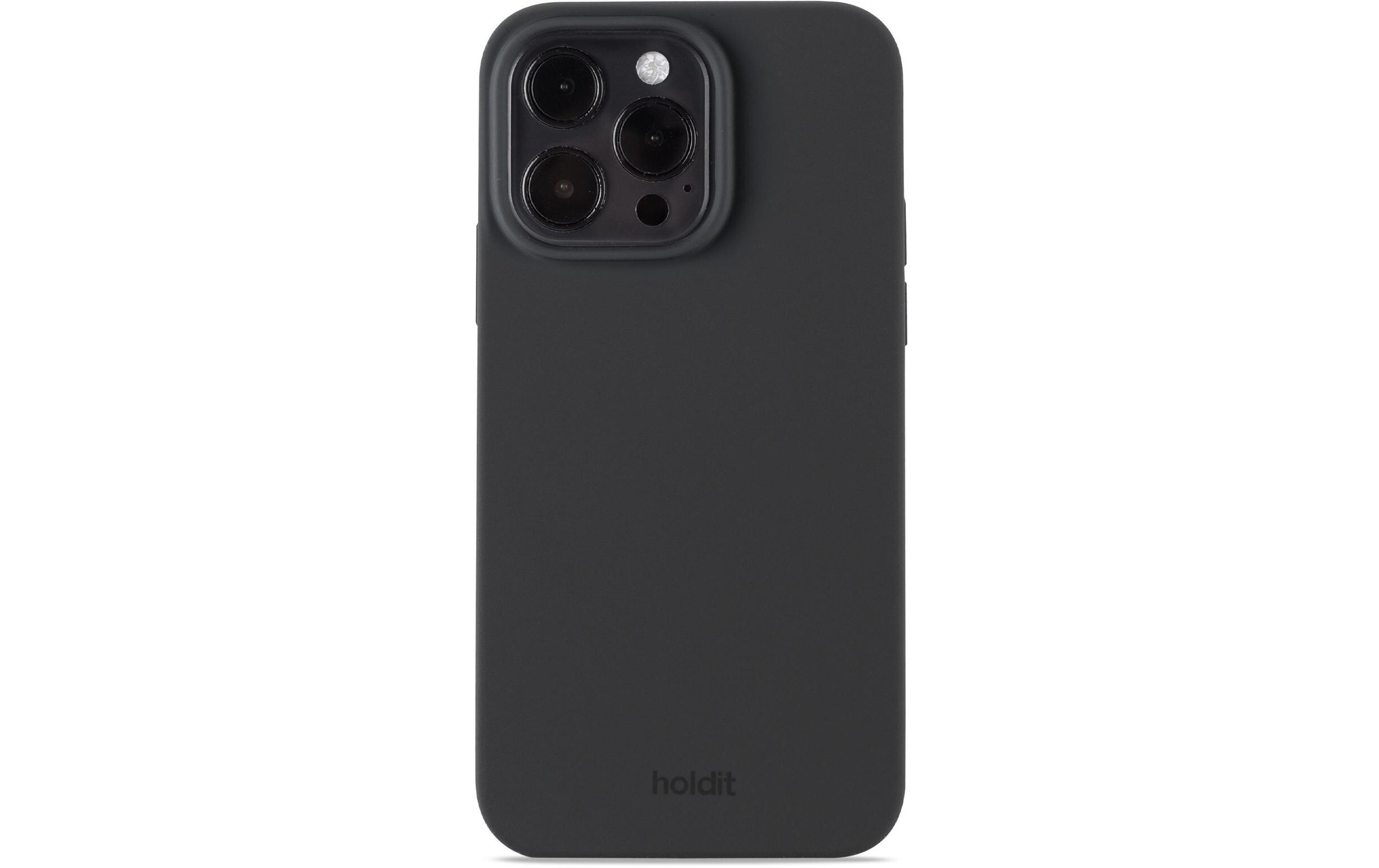 Back Cover Silicone iPhone 15 Pro Max SchwarzModerne Handyhülle aus ultradünnem und griffigem Silikon für das Apple iPhone 15 Pro Max