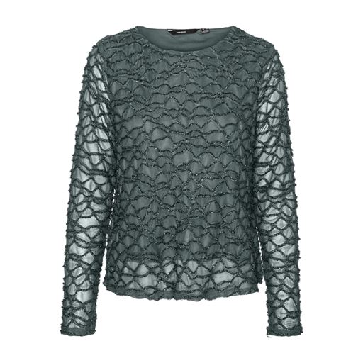 Vero Moda Elga Glitter Bluse, Balsam Green, L