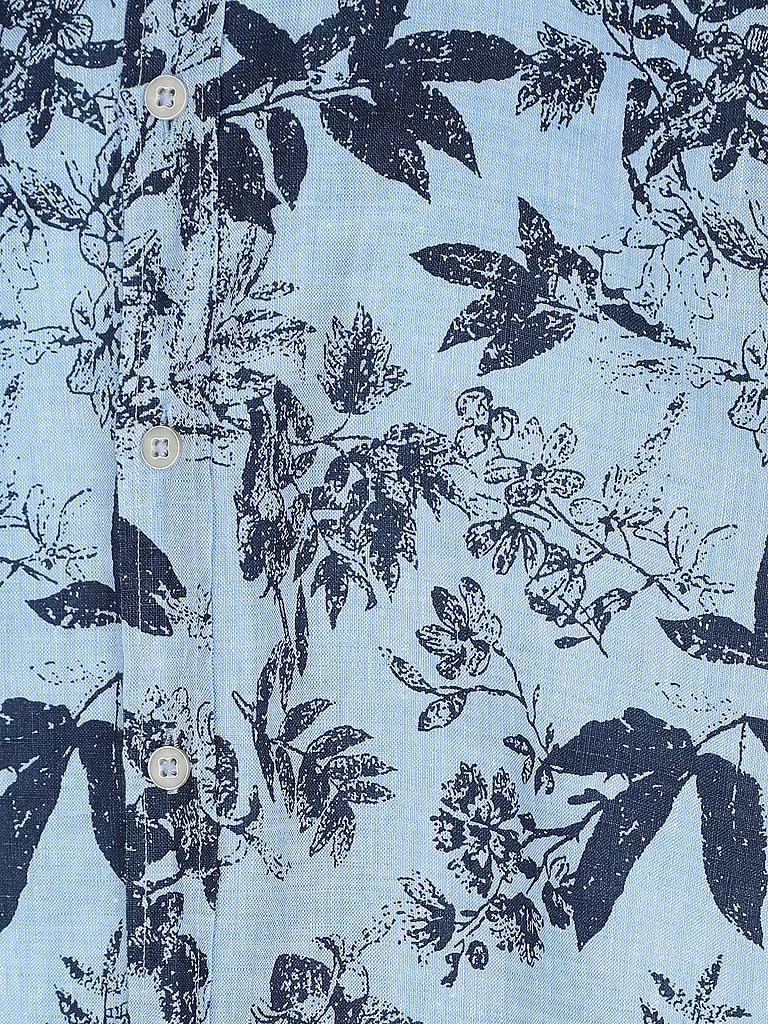 BRAX Leinenhemd HARDY hellblau