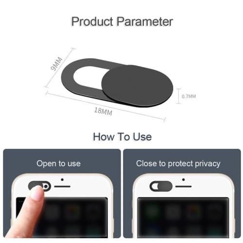 6 stk Anti-spion computerkamera beskyttelsesskyder Anti-Peep Privacy