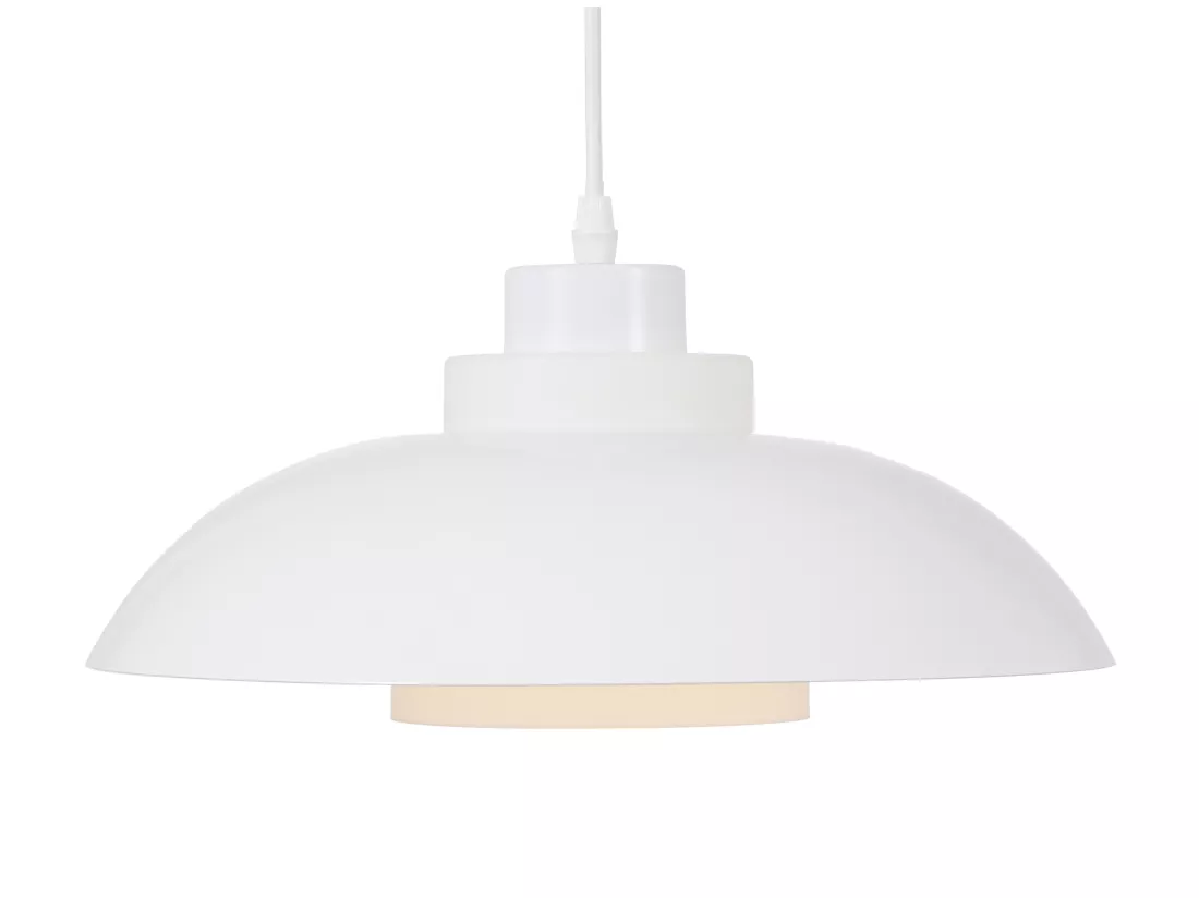 Suspension en métal - D. 34 x H. 120 cm - Blanc - BRILIVA