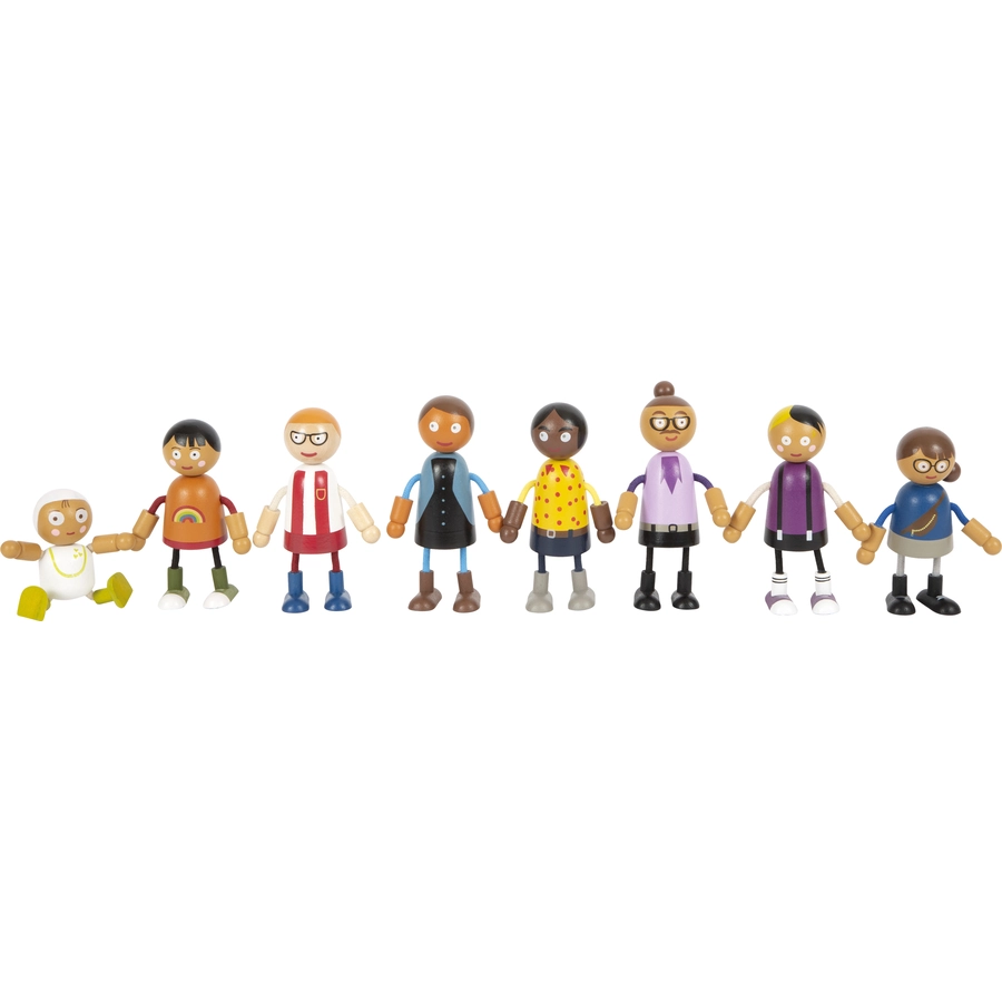 small foot® Biegepuppen-Familie mit Baby