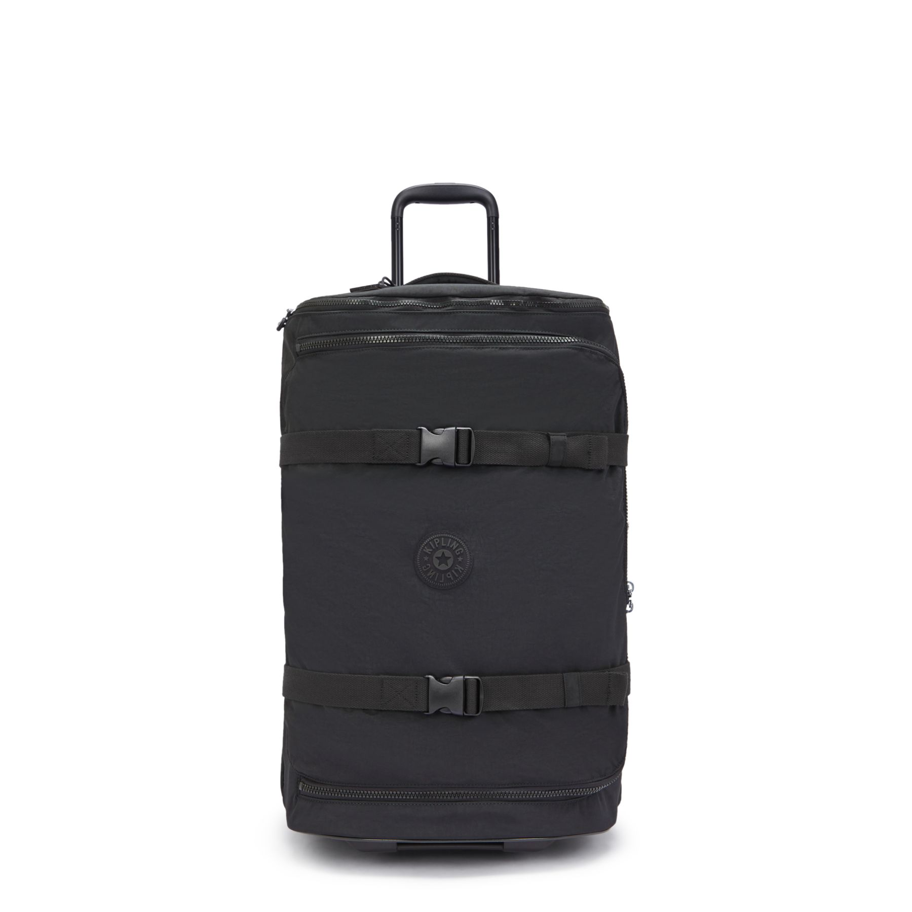 AVIANA M Valise à roulettes de taille moyenne avec sangles ajustables - Black Noir