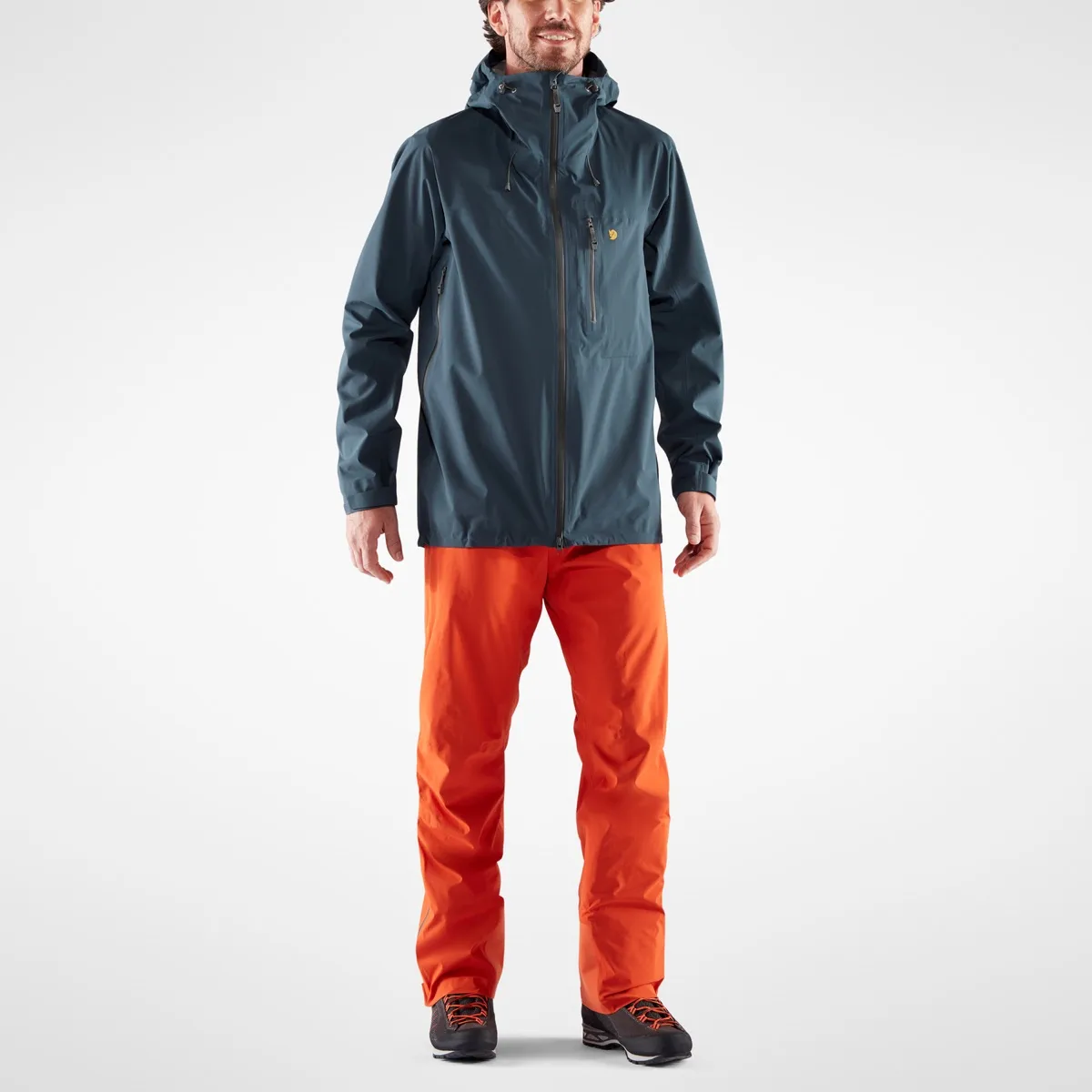 Fjällräven Men's Bergtagen Lite Eco-shell Jacket Hokkaido Orange