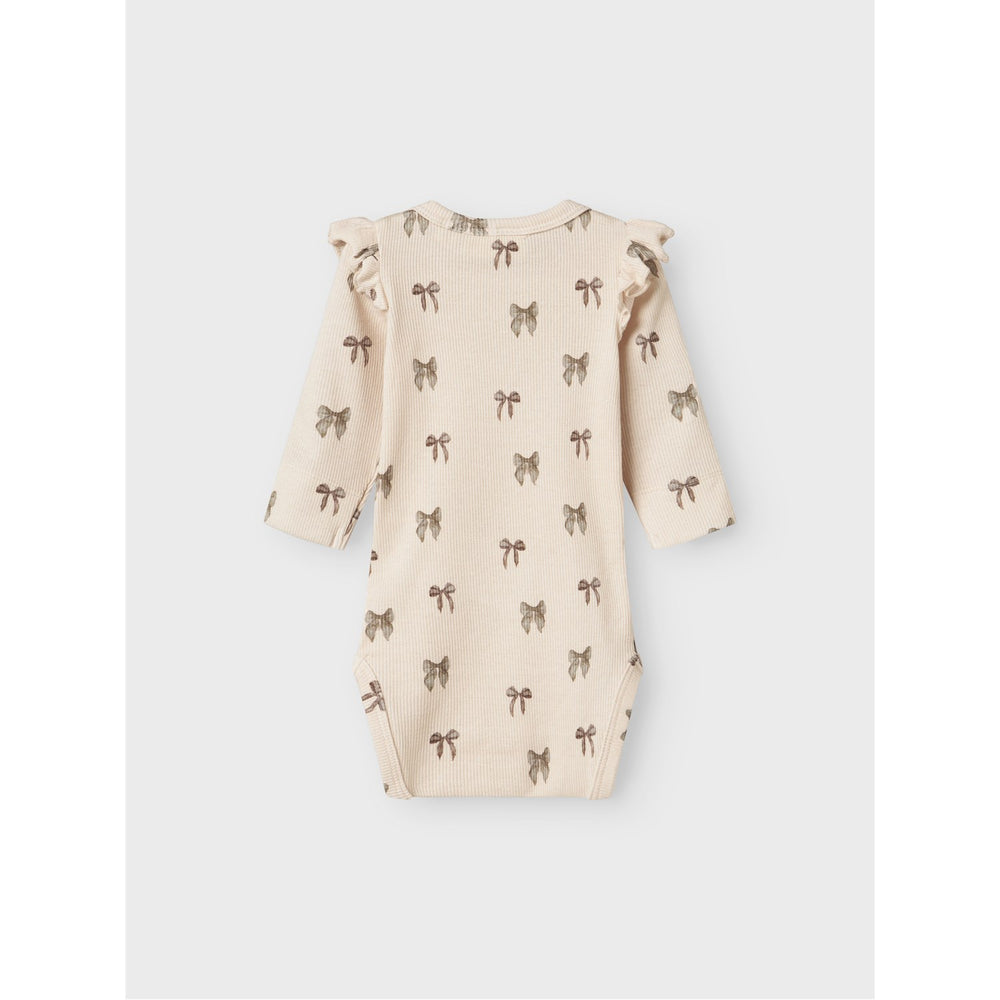 Køb Lil'Atelier Silver Peony Bow Nbfgavo Eko Ls Slim Body Lil Noos