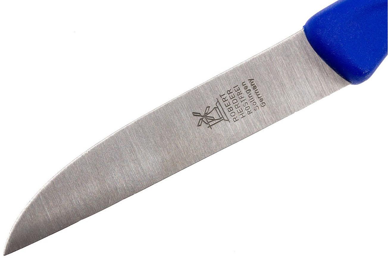 Robert Herder straight classic schilmes roestvaststaal, blauw, 8,5 cm